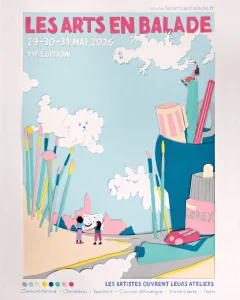 Affiche du festival Les Arts en Balade 2026 à Clermont-Ferrand.
